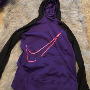 Nike jacket with pink swoosh